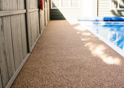 Rubber Surface Pool Deck